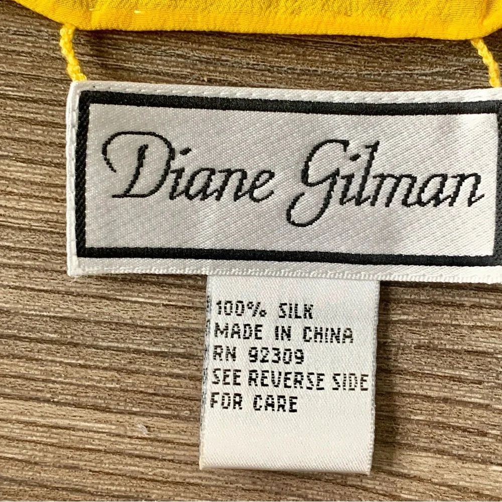 diane gilman silk Scarf 33/34”